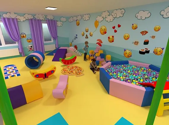 Детская игровая комната «Веселые смайлики» под ключ от производителя в  рассрочку 0%