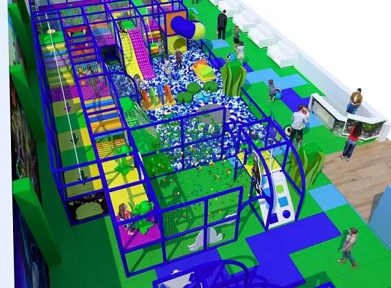 Детский развлекательный центр «Зомби и растения» под ключ от производителя  в рассрочку 0%