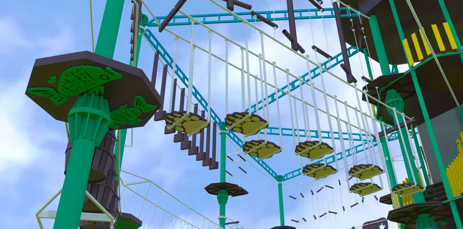 [4] В Пермском зоопарке открылся верёвочный парк от «Авира»