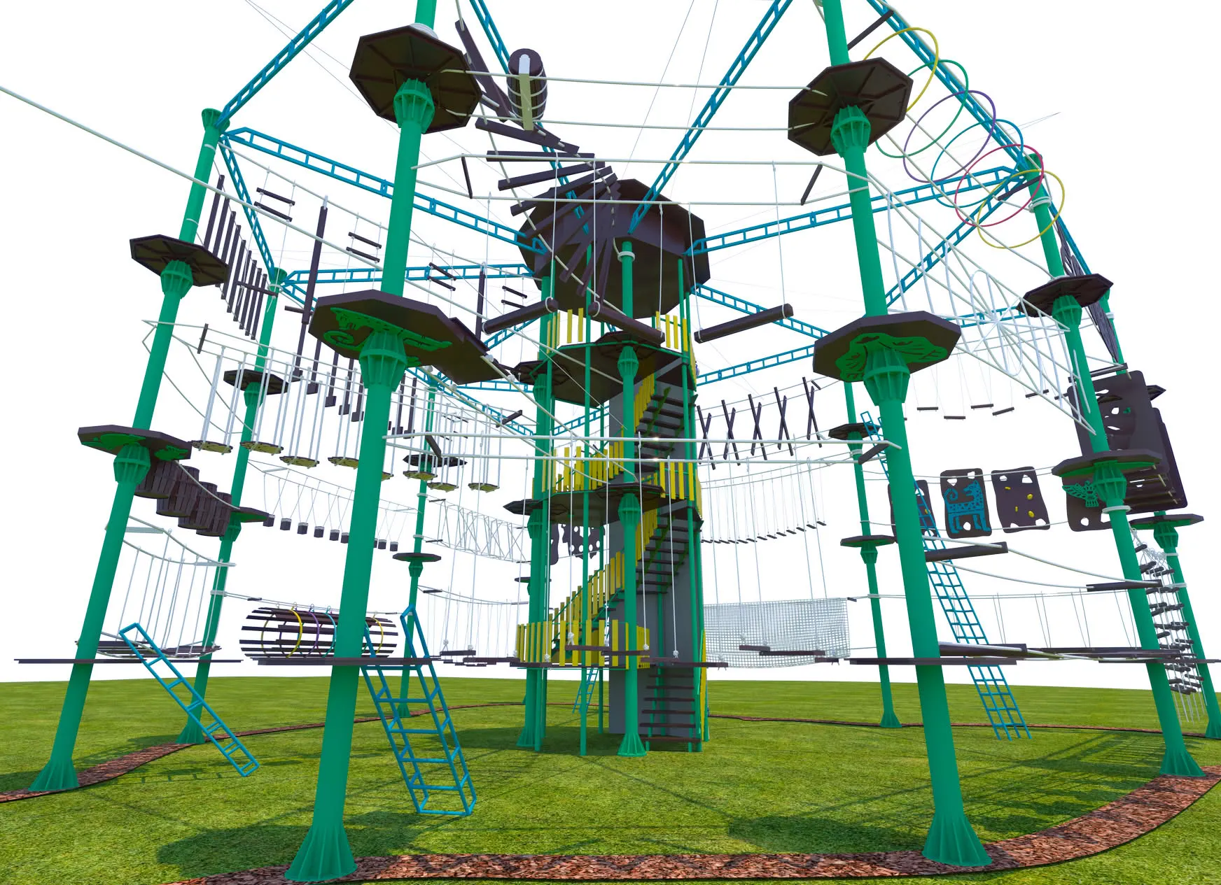 [5] В Пермском зоопарке открылся верёвочный парк от «Авира»