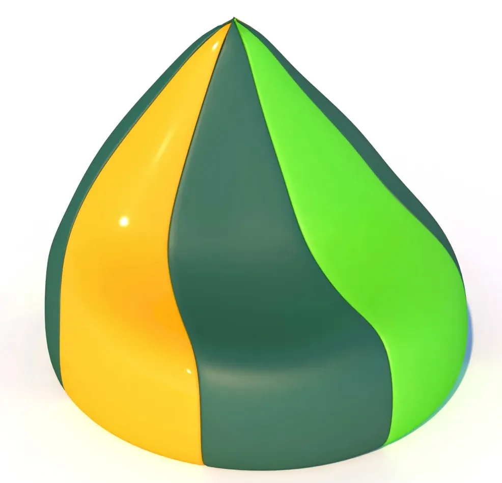 Кресло полосатое «Капля» 8 клиньев