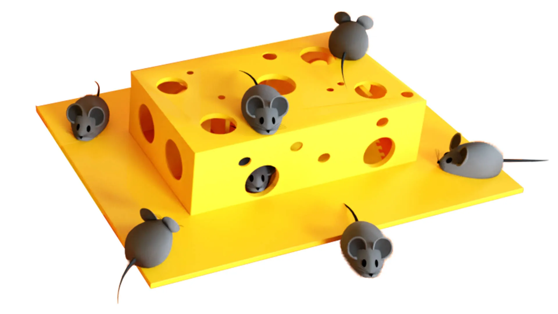 Сырный домик с мышами