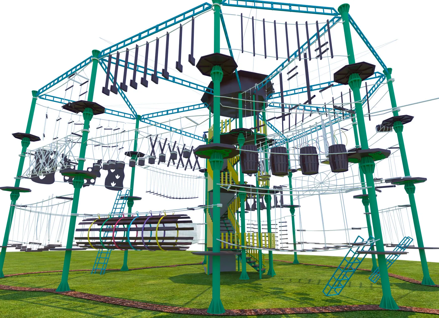 [6] В Пермском зоопарке открылся верёвочный парк от «Авира»