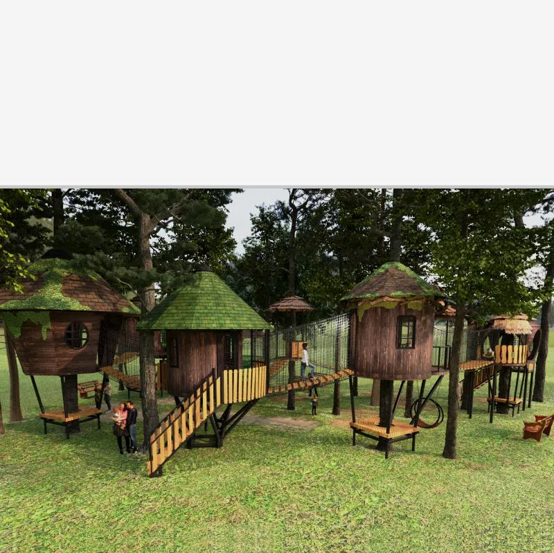 Веревочные парки на деревьях