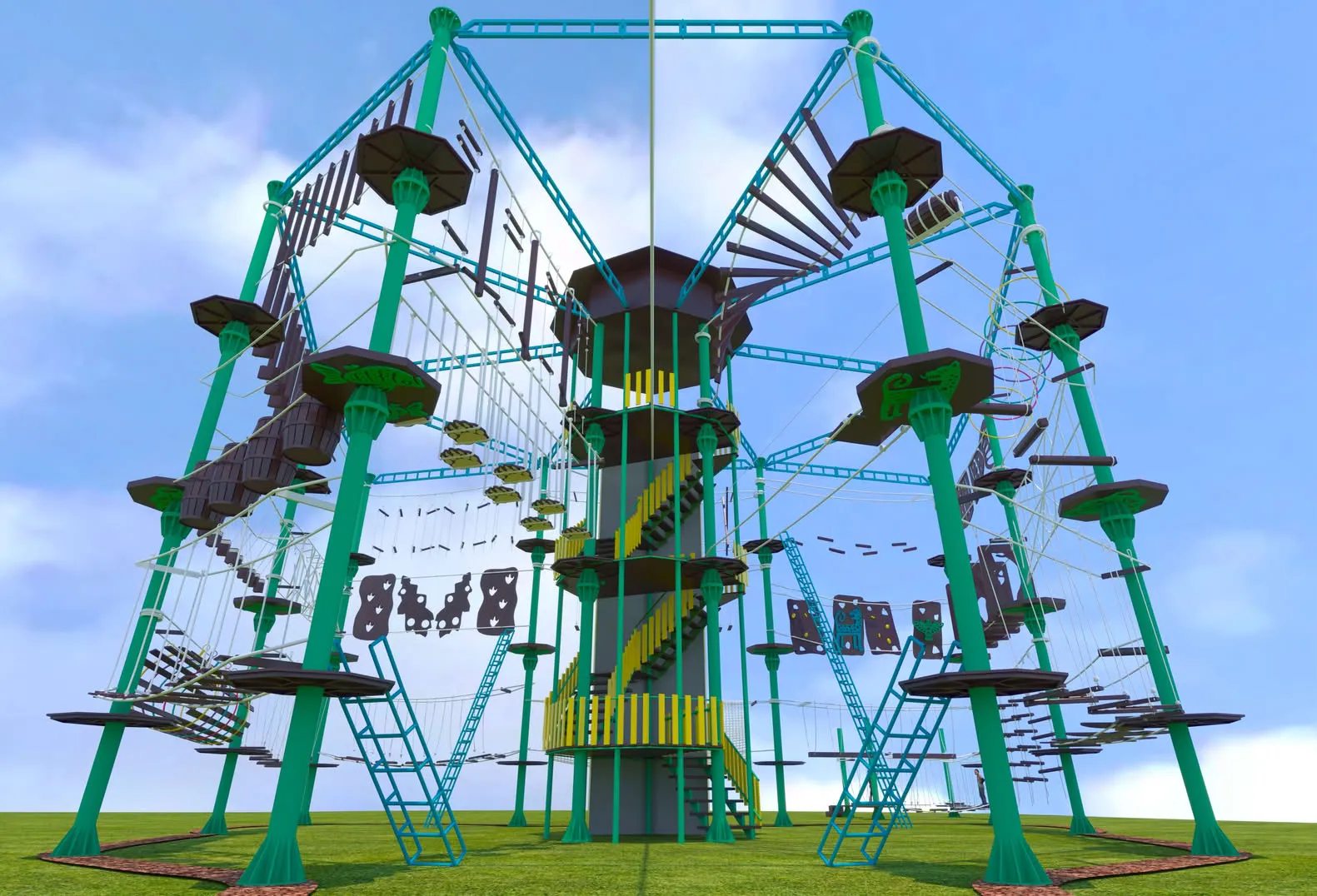 В Пермском зоопарке открылся верёвочный парк от «Авира»