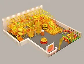 Маленькая комната развлечений для детей 3Д-дизайн