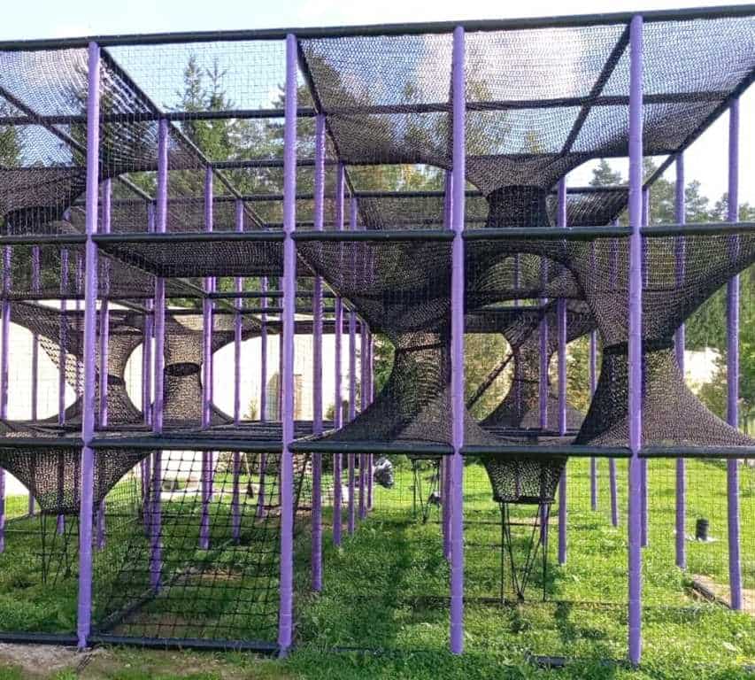 Вязаный лабиринт для детей в пансионате Вандерпарк. Вязаный лабиринт для детей в пансионате Вандерпарк.