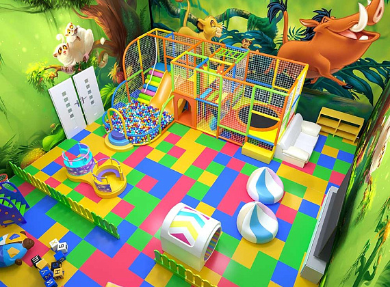 Детская игровая комната Цветные пазлы Фото 3