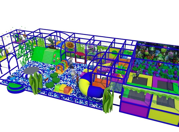 Детский развлекательный центр Зомби и растения Фото 2