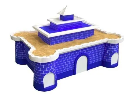 Стеклопластиковый стол-песочница Замок